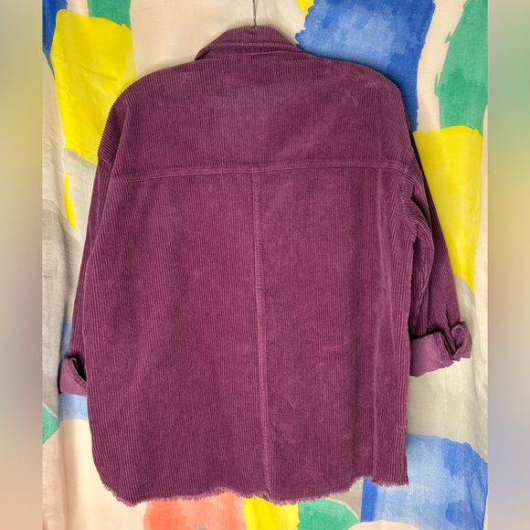 Zara Purple Corduroy Shacket - Picture 2 of 4